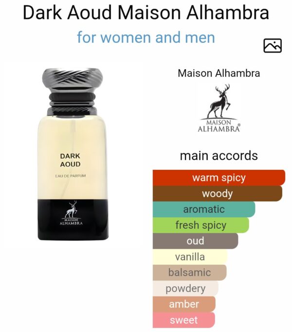 DARK AOUD (80ML)
دارك عود من ( ميزون الهامبرا )