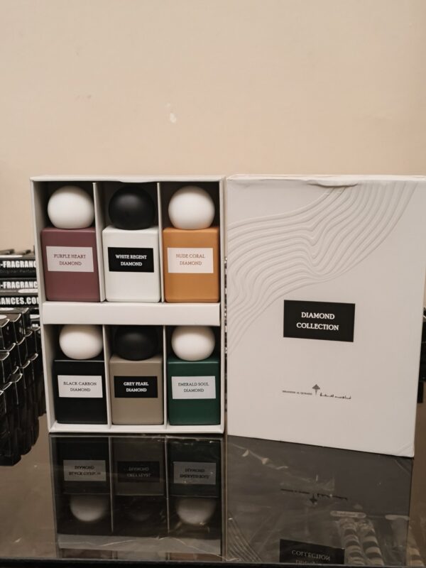 DIAMOND BOX 6*10ML Ibraq
بوكس الدايموند ٦ عطور *١٠ملي من ابراق