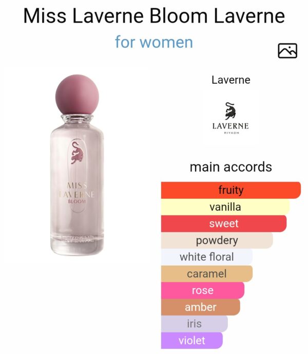 Miss Laverne Bloom (100ML)
ميس لافيرن بلوم (١٠٠ملي)