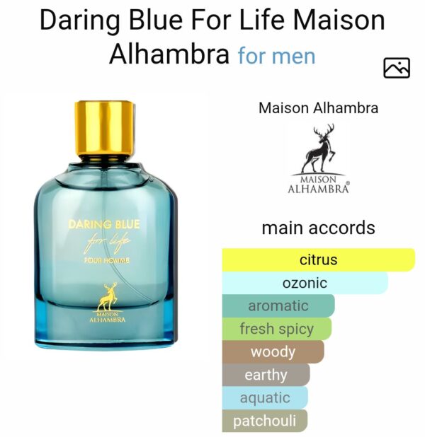DARING BLUE POUR HOMME
دارنج بلو بور هوم من ميزون الهامبرا
