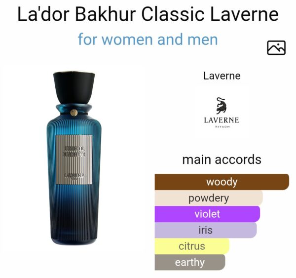 Lador Bakhur Classic 200ml
لادور بخور كلاسيك ٢٠٠ملي من لافيرن