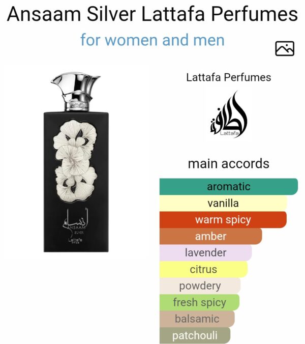 Ansaam Silver Lattafa 
أنسام سيلفر من لطافة