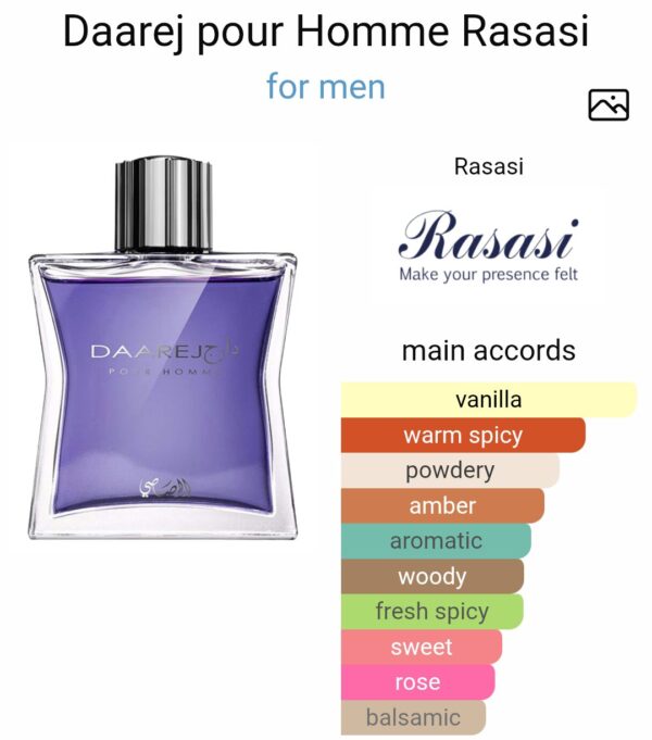 DAAREJ Pour Homme Rasasi
دارچ بور اوم من ( الرصاصي )