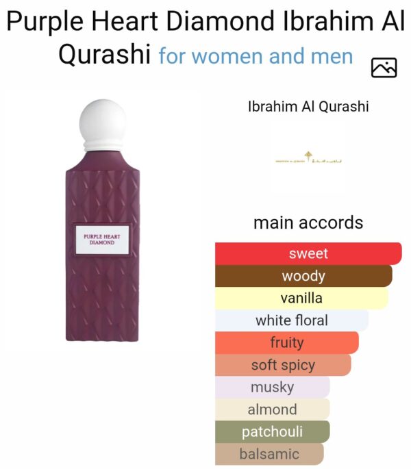 Purple Heart Diamond 150ml
بربل هارت دايموند من ابراق ١٥٠ملي