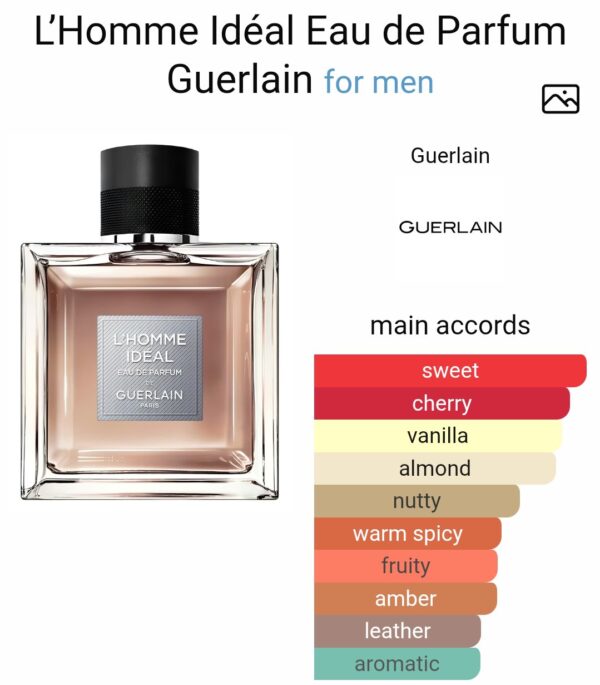 L’Homme Idéal Eau de Parfum Guerlain Tester Box 100ml
جيرلان لوم او دو بارفم تستر بوكس ١٠٠ملي