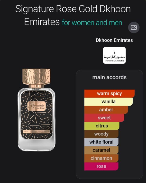 Signature Rose Gold Dkhoon
سجنتشر روز جولد من دخون الايماراتية