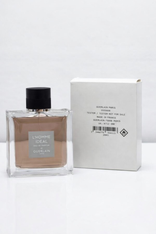L’Homme Idéal Eau de Parfum Guerlain Tester Box 100ml
جيرلان لوم او دو بارفم تستر بوكس ١٠٠ملي