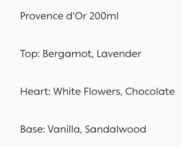 Provence D'or 200ml
بروفنس دور چين انطوان الماس ٢٠٠ملي