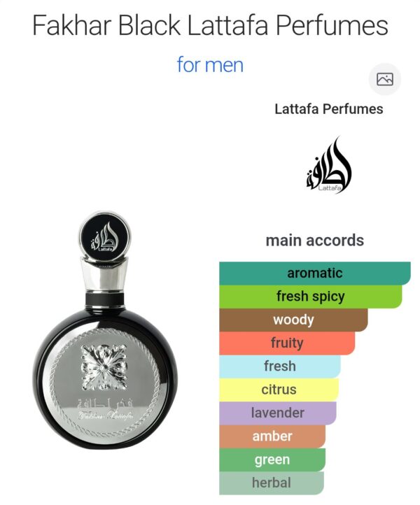 Fakhar Lattafa Black 100ml
فخر لطافة ١٠٠ملي
