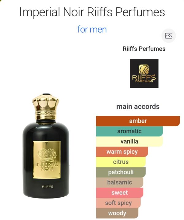 Imperial Noir Riffs 100ml
امبيريال نوار من ريفس ١٠٠ملي