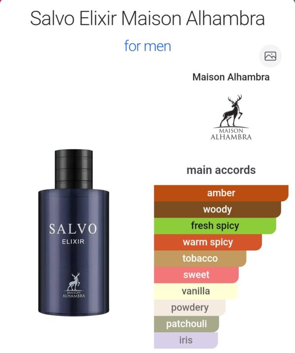 Salvo Elixir 60ml
سالڤو اليكزير من الهامبرا ٦٠ملي
