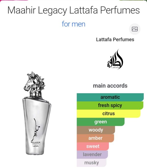 Maahir Legacy 100ml
ماهر ليجاسي لطافة ١٠٠ملي