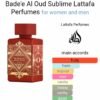 Badee Al Oud Sublime 100ml
بديع العود سابلايم ١٠٠ملي