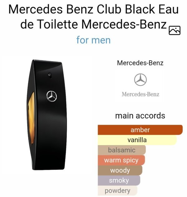 MERCEDES BENZ CLUB BLACK EDT
مارسيدس بينز كلوب بلاك