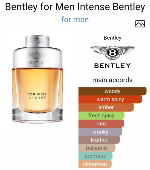 Bentley For Men Intense 100ml
بنتلي فور من انتنس ١٠٠ملي
