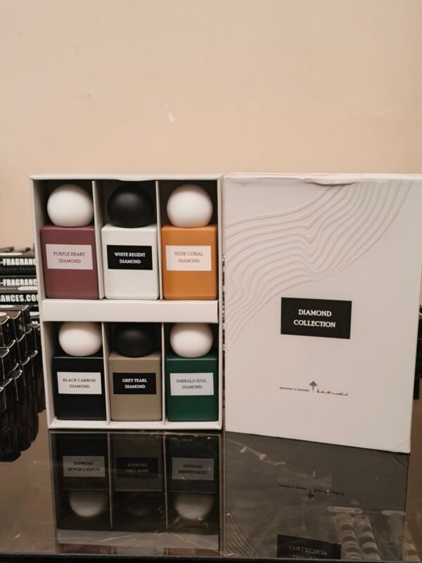 DIAMOND BOX 6*10ML Ibraq
بوكس الدايموند ٦ عطور *١٠ملي من ابراق