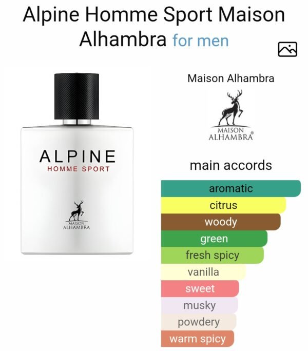Alpine Homme Sport 100ml
الباين هوم سبورت ١٠٠ملي من الهامبرا