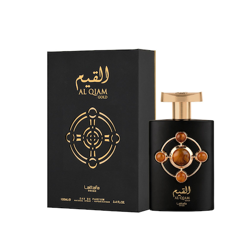 Al Qiam Gold Lattafa Pride
القيم جولد من لطافة برايد