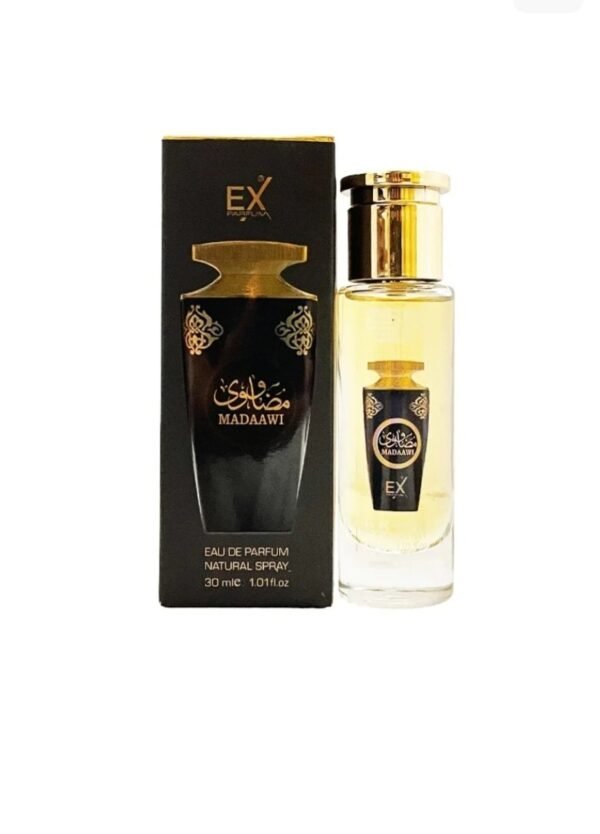 EX Madawi 30ml Uni
اي اكس مضاوي ٣٠ملي للجنسين