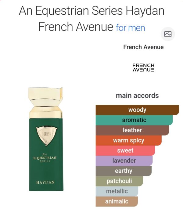 An Equestrian Series Haydan
ان اكويستريان هايدن ١٠٠ملي