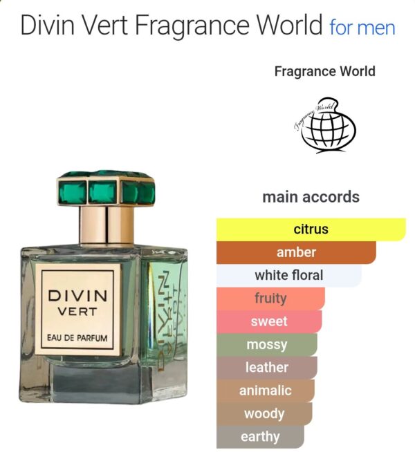 Divin Vert fragrance world 100ml
ديڤاين ڤيرت ١٠٠ملي من فراجرانس وورلد