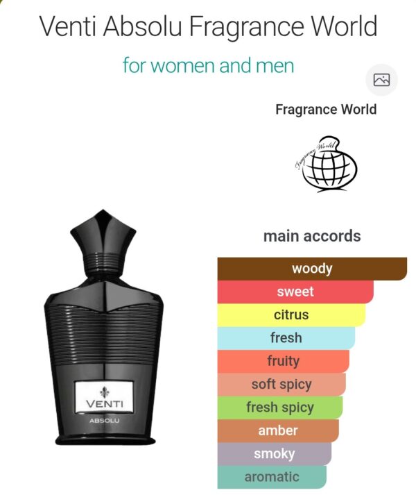 Venti Absolu 100ml
ڤينتي ابسولو ١٠٠ملي من فراجرانس وورلد