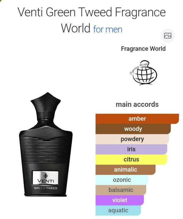 Venti Green Tweed 100ml
ڤينتي جرين تويد ١٠٠ملي فراجرانس وورلد
