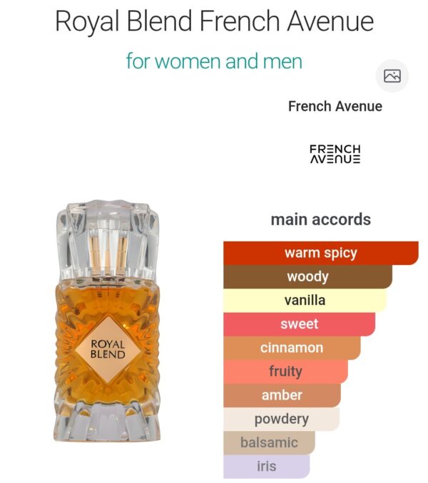 Royal Blend Extrait 100ml
رويال بليند اكستريت ١٠٠ملي فرينش افينو
