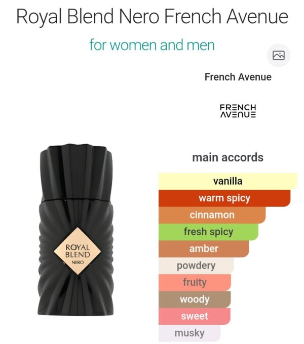 Royal Blend Nero 100ml FA
رويال بليند نيرو ١٠٠ملي من فرينش افينو