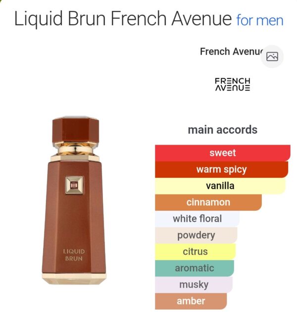 Liquid Brun 100ml FA
ليكويد برون ١٠٠ملي من فرينش افينو
