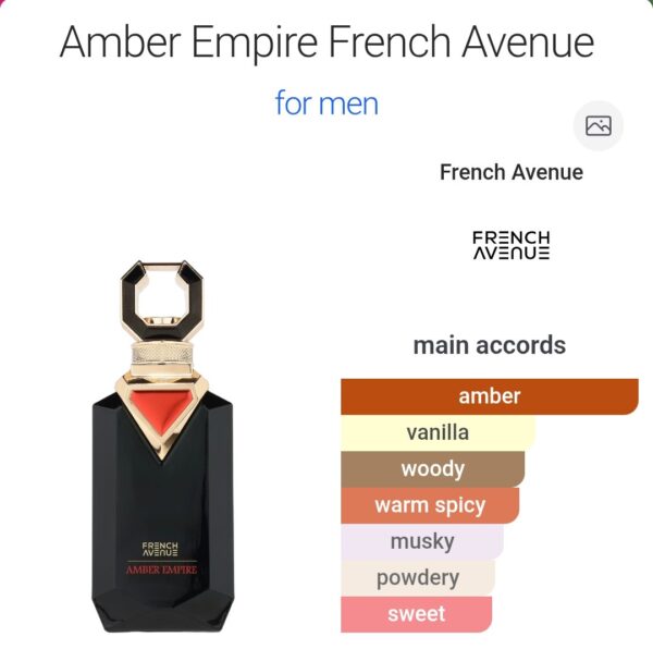 Amber Empire 100ml FA
عنبر امباير ١٠٠ملي من فرينش افينو