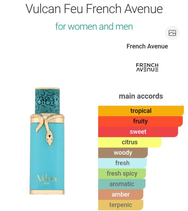 Vulcan Feu 100ml FA
ڤولكان ڤو ١٠٠ملي من فرينش افينو