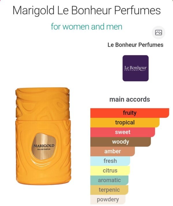 Marigold Le Bonheur 100ml
ماري جولد لابونير الماس ١٠٠ملي