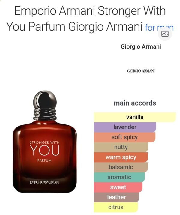 Stronger With You Parfum 100ml
سترونجر وذ يو بارفم ١٠٠ملي