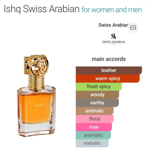 Ishk Swiss Arabian 50ML
عشق من سويس اريبيان ٥٠ملي