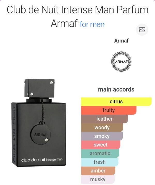 Club De Nuit Intense Man EDP 200ml او دو بارفم ٢٠٠ملي