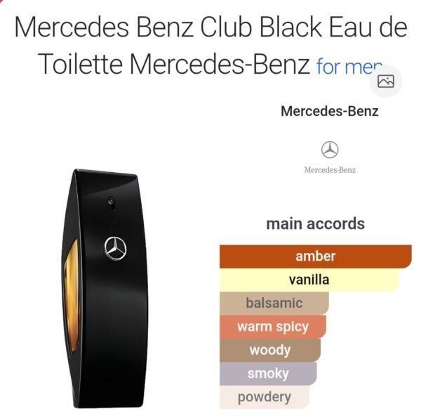 Marcedes Benz Club Black EDT Tester Box 100ml