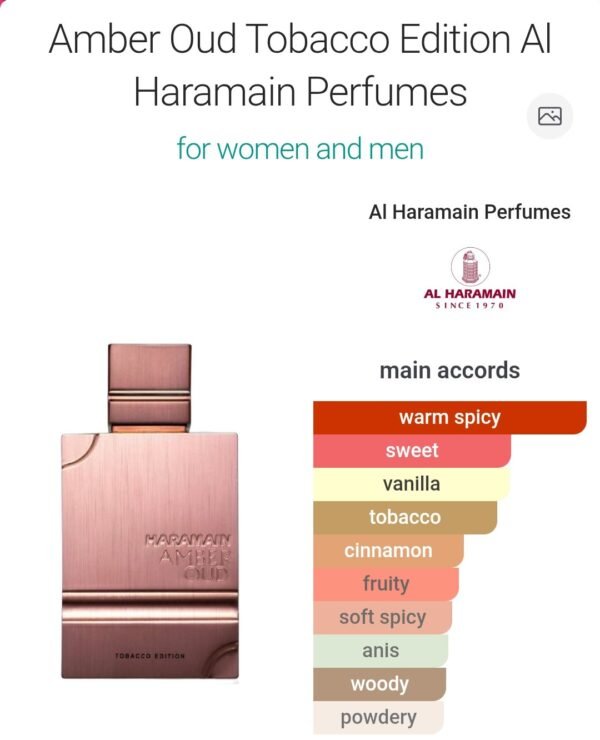 Amber Oud Tobacco Edition 100ML Extrait De Parfum