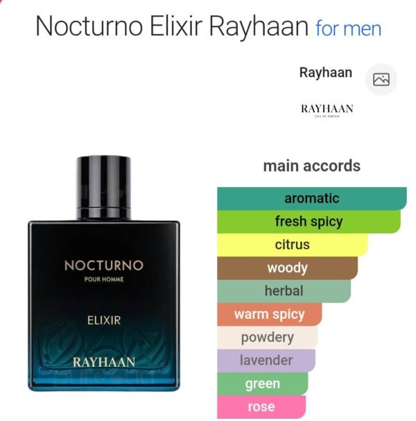 Rayhaan Nuctorno Elixir 100ml
ريحان نكتورنو اليكزير ١٠٠ملي