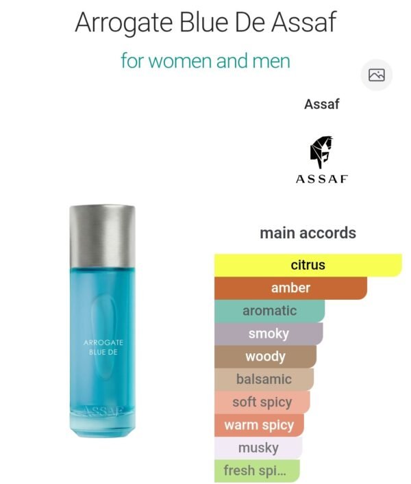 Arrogate Blue De Assaf 200ml
اروجيت بلو دي عساف ٢٠٠ملي