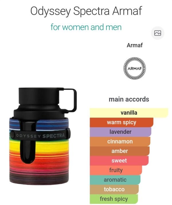 Odyssey Spectra Rainbow 100ml
اوديسي سبيكترا ١٠٠ملي من ارماف