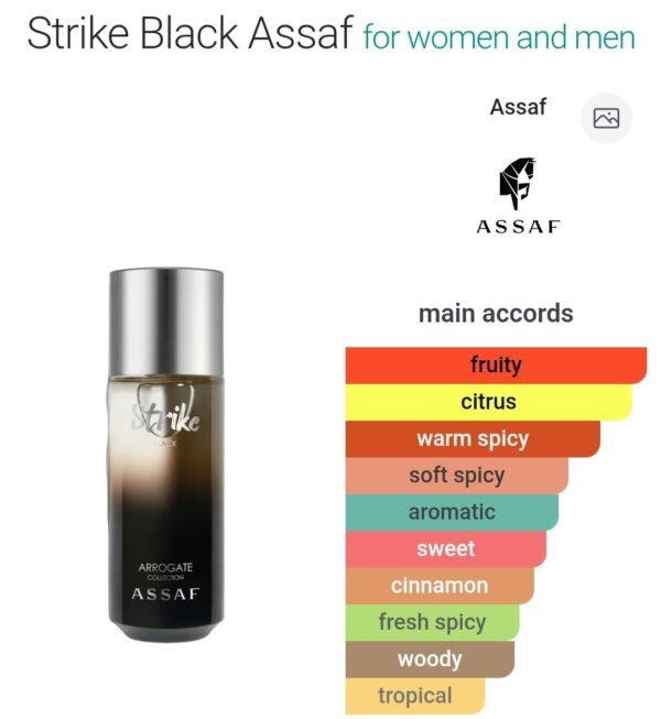Strike Black Assaf 125ML
سترايك بلاك ١٢٥ملي من عساف