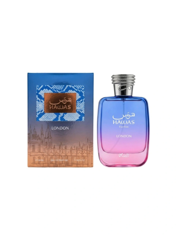 Hawas London 100ml Rasasi
هوس لندن ١٠٠ملي من الرصاصي