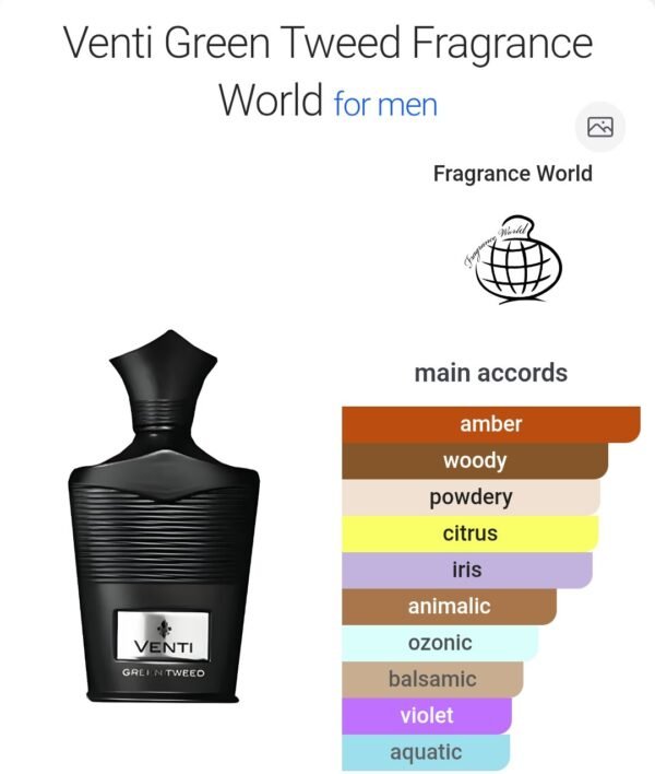 Venti Green Tweed 100ml
ڤينتي جرين تويد ١٠٠ملي فراجرانس وورلد