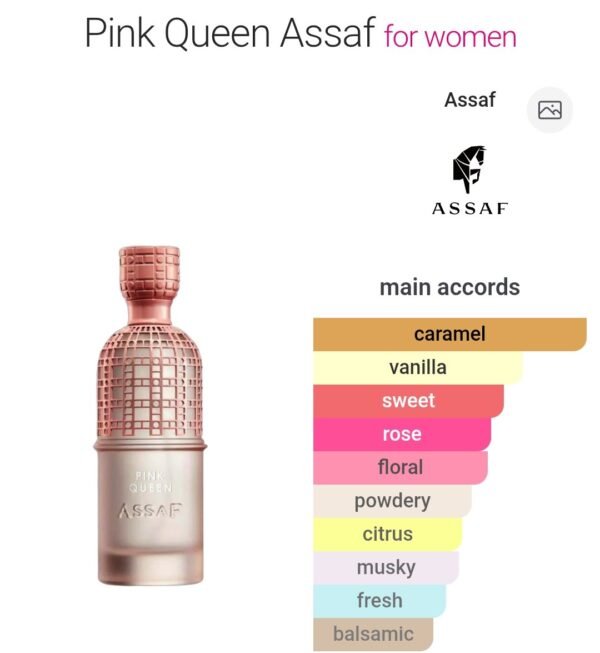 Pink Queen Assaf 200ml Women
بينك كوين ٢٠٠ملي من عساف للنساء