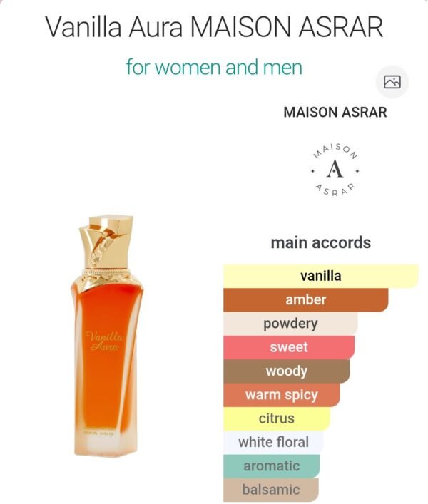 Vanilla Aura 100ml Maison Asrar