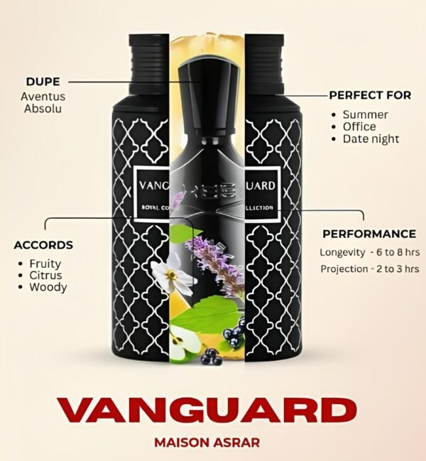 Vanguard 100ml Maison Asrar
ڤان جارد ١٠٠ملي من ميزون اسرار