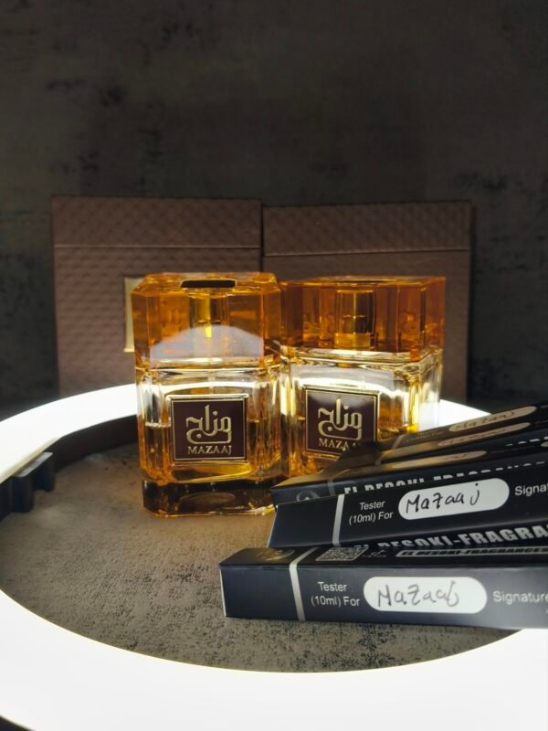 Mazaaj Edp tester 10ml
مزاچ اودو بارفم تستر ١٠ملي