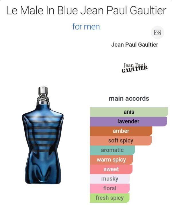 Le Male In Blue Jean Paul Gaultier 125ml