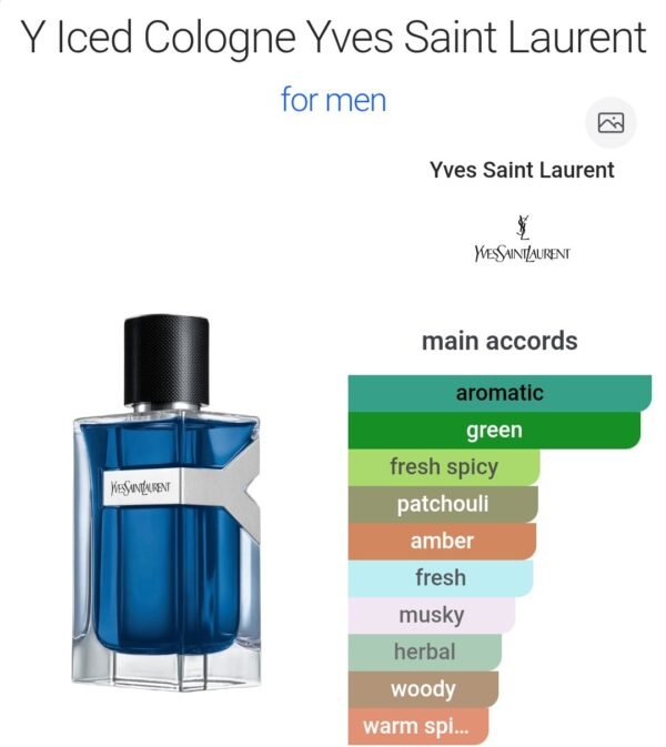 Y Iced Cologne 100ml
واي ايسد كولون ١٠٠ملي من سان لوران